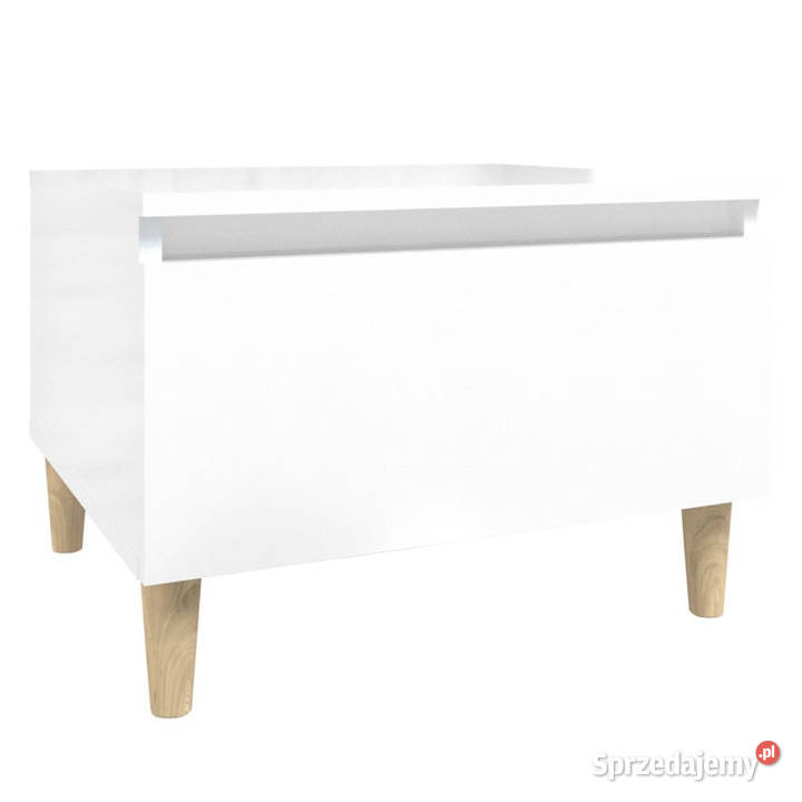 Stolik boczny biały z połyskiem 50x46x35 Warszawa