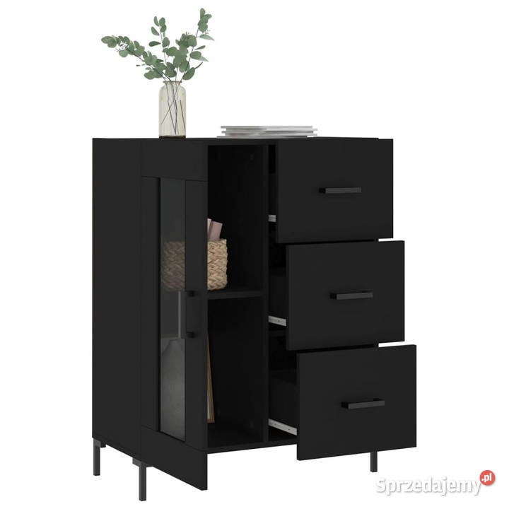 Szafka czarna 695x34x90 materiał drewnopochodny mazowieckie Warszawa
