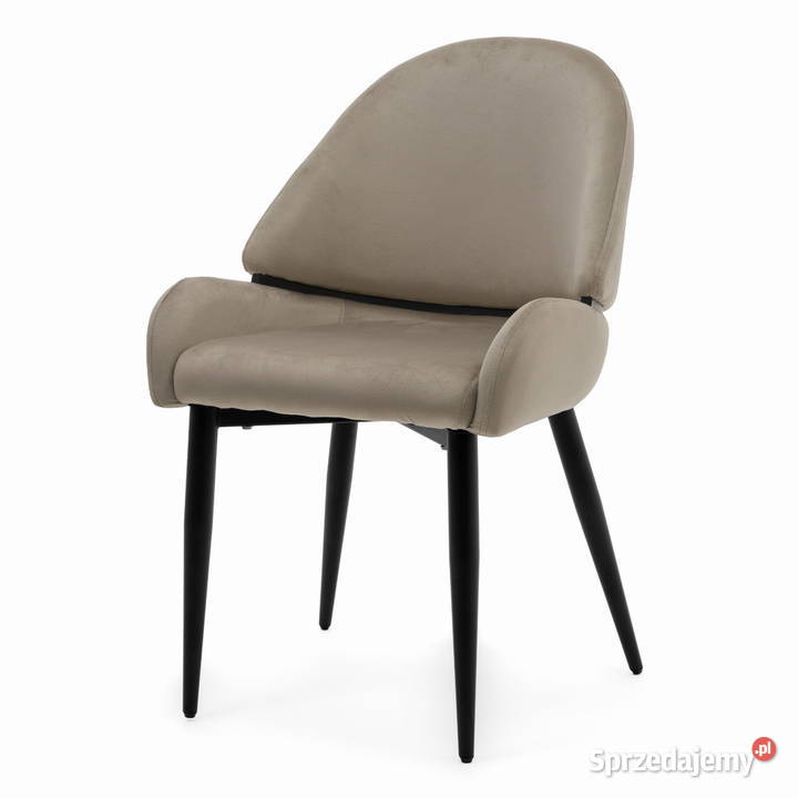 Krzesło Tapicerowane Bergamo Ciemnobeżowe Tarchały Małe