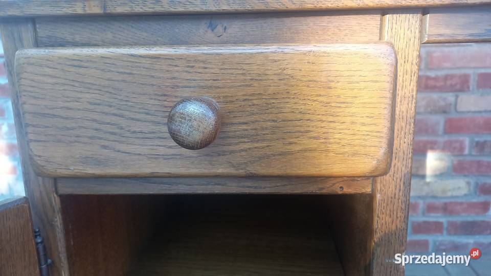 Biurko dębowe drewniane z roletą Sekretarzyk 731 Gawroniec