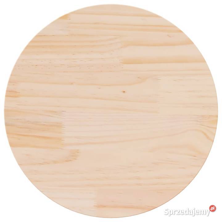vidaXL Blat do stołu okrągły 70x3 lite drewno Warszawa