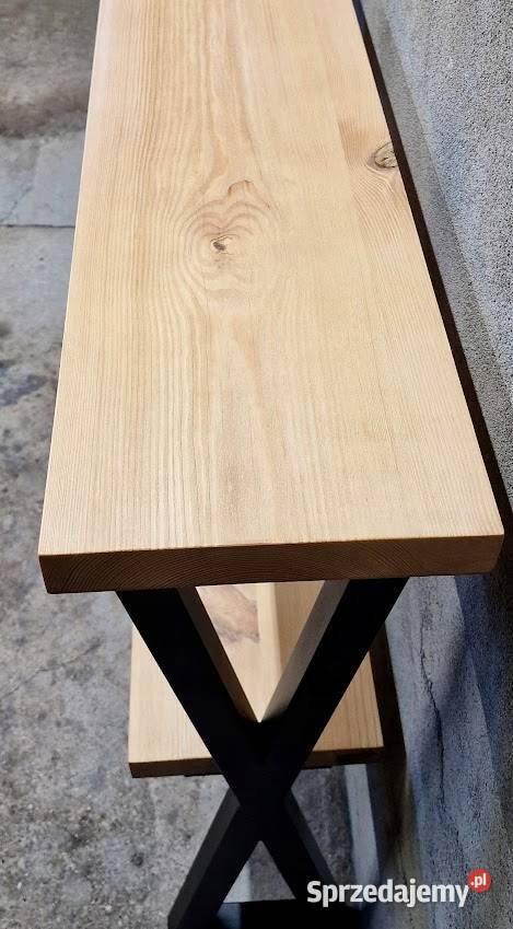 Konsola loft BLAT SOSNOWY dębowy NA WYMIAR Bartoszyce