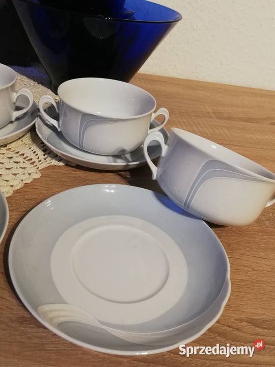 Bulionówki z talerzykami porcelana seltmann Gorlice