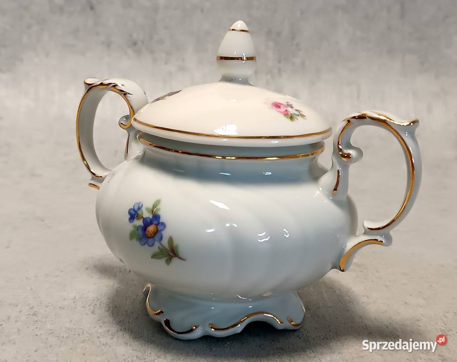 Freiberger Cukiernica Kwiatuszki Bukiety Porcelana i szkło Dobrzany