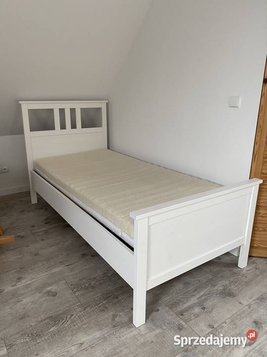 Biała rama łóżka Hemnes Ikea 90x200 Skawina