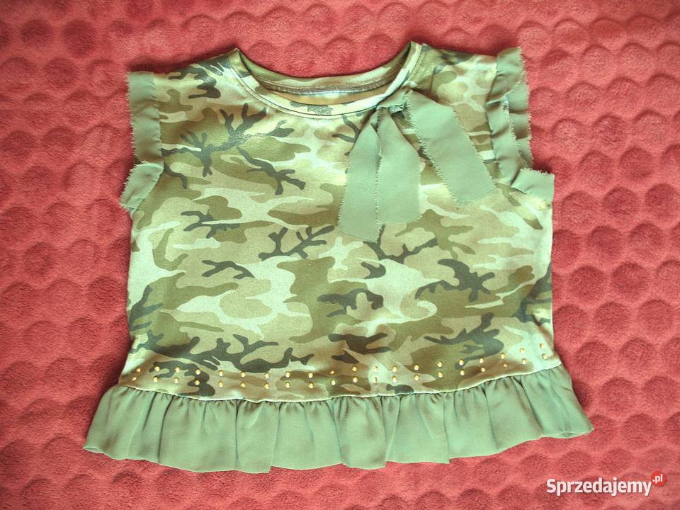 Bluzeczka dziewczęca moro rozmiar 104 3 4 lata Siedlce