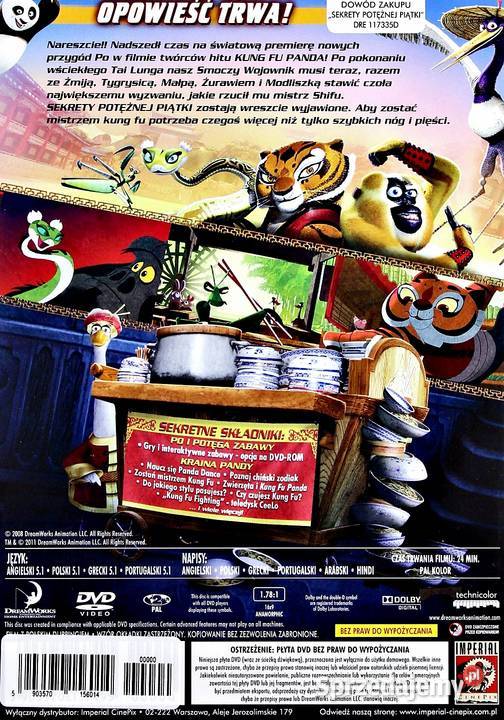 KUNG FU PANDA 1 2 3 SEKRETY POTĘŻNEJ PIĄTKI 4 wielkopolskie Kalisz