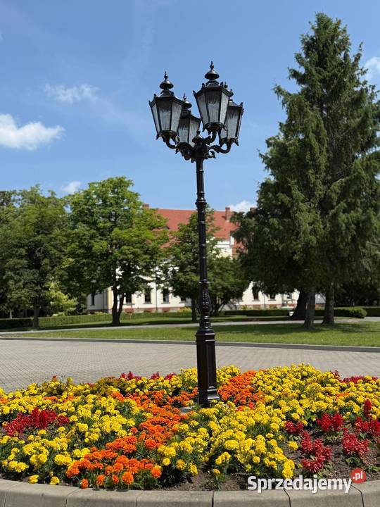 ogrodowa parkowa latarnia żeliwna 4xlampion H316 Lampy ogrodowe Gołdap