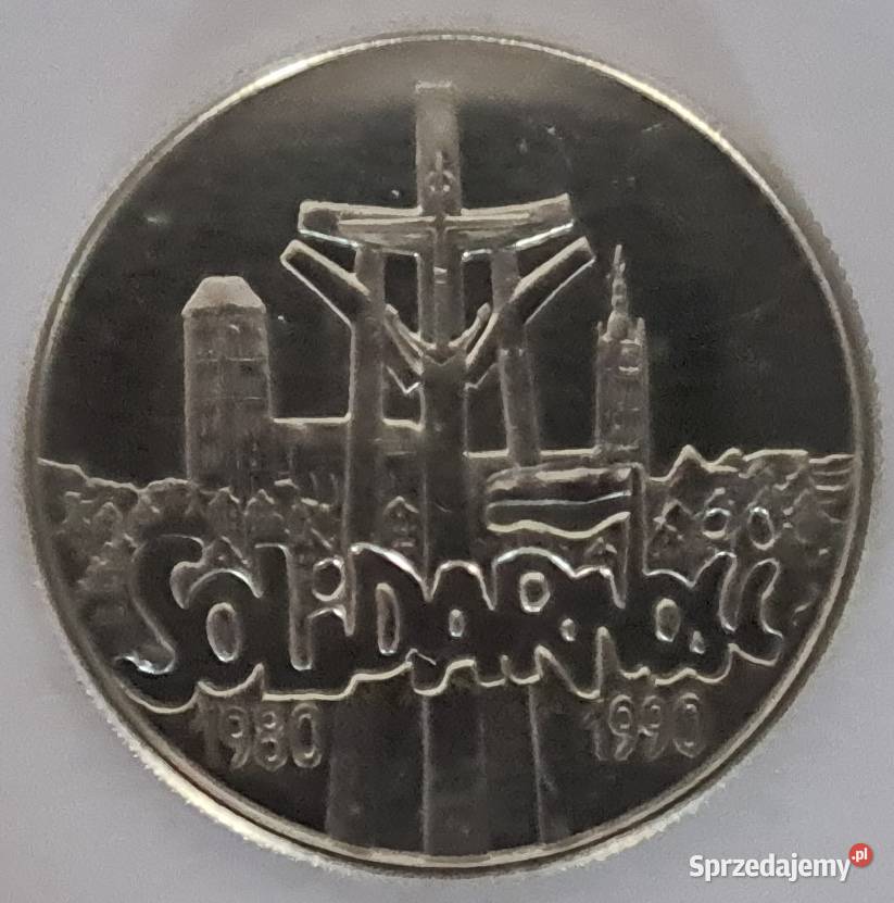 Moneta 10000 złotych polskich Solidarność 1990 małopolskie