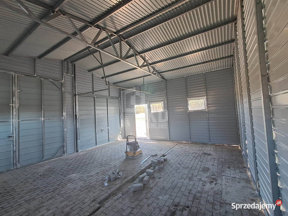 Hala 75x6m białybrama uchylna brama 4x okno 45m2 Tczew