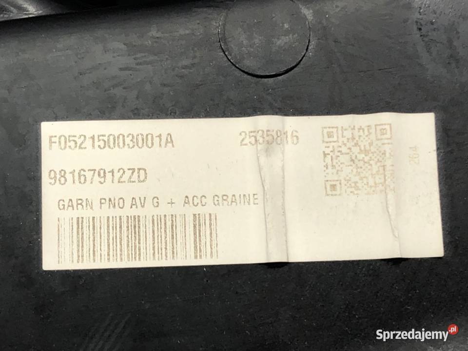 BOCZEK DRZWI LEWY PRZÓD PEUGEOT PARTNER IV Van