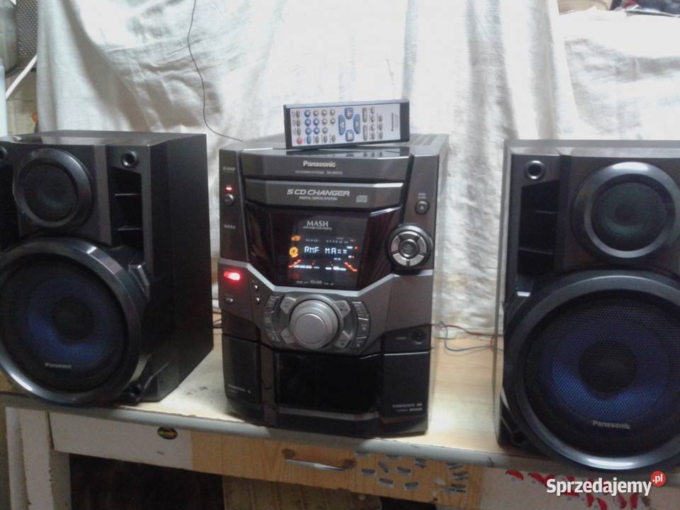 Wieża PANASONIC 5xCD RDS głośniki pilot świętokrzyskie Ostrowiec Świętokrzyski