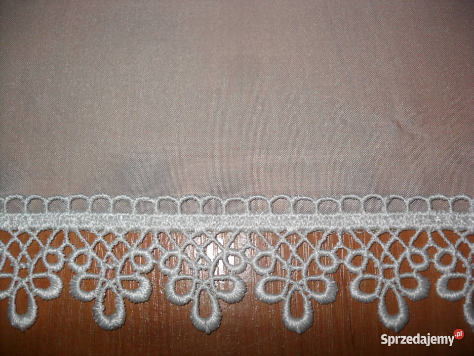 firana kremowa z gipiurą krótka gotowa dolnośląskie Wrocław