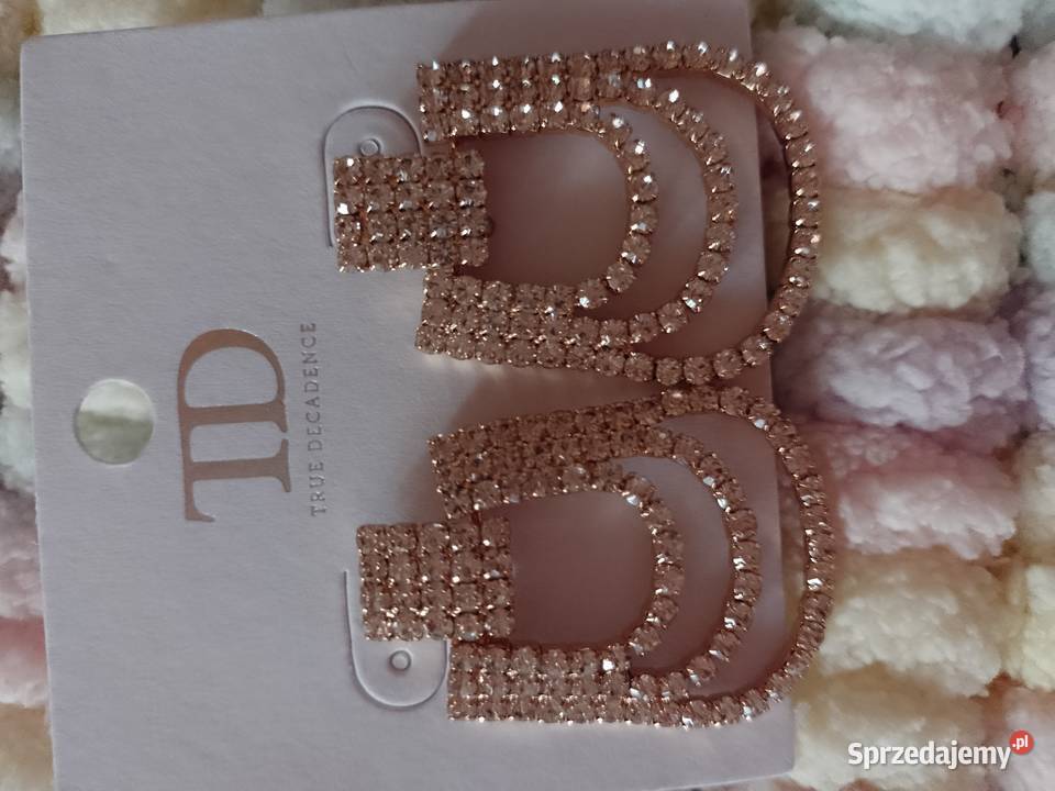 Ekskluzywne Bogato zdobione kolczyki z Londynu Dla kobiet Kraków