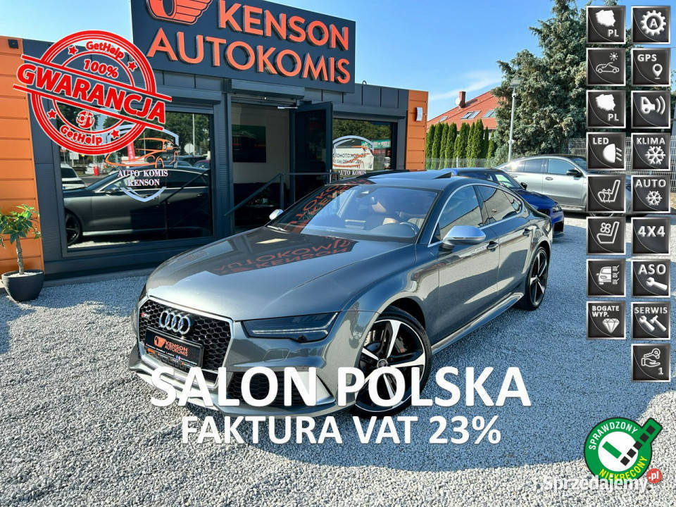 Audi RS7 4x Podgrzewane FoteleWentyle CARBON światła do jazdy dziennej Bydgoszcz