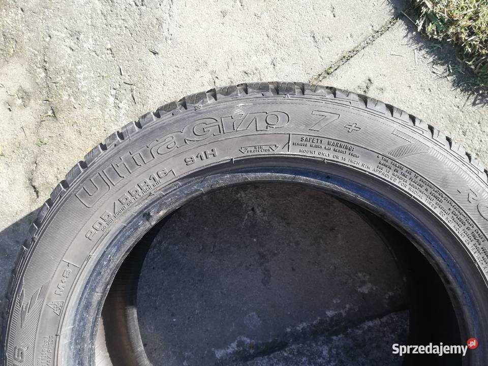 Sprzedam 4 opony Goodyear Ultra Grip 7 20555R16 zima Zielonka