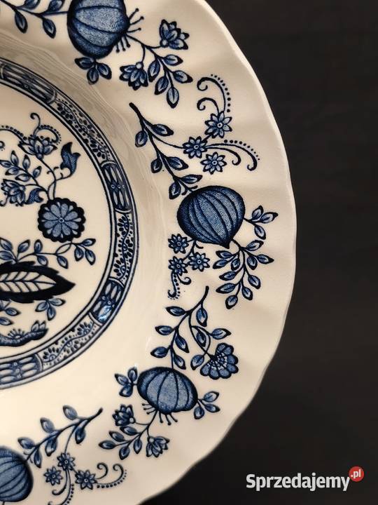 Talerz obiadowy głęboki angielski Crown Clarence Chełm