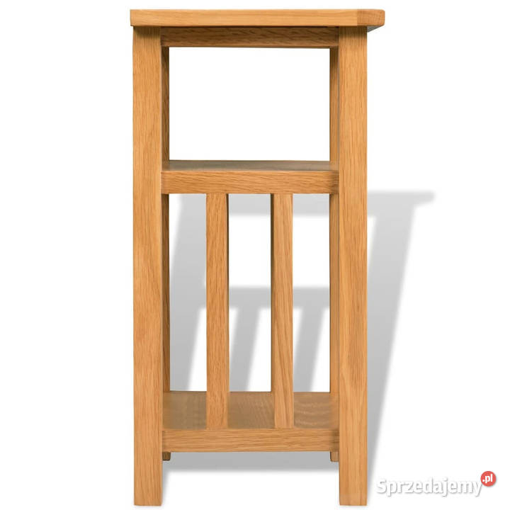 Stolik z półką 27 x 35 x 55 lite drewno dębowe sprzedam