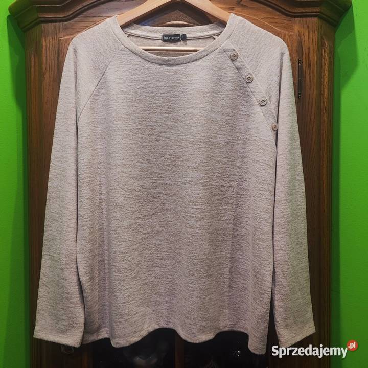 Kremowy sweterek z ozdobnymi guzikami INEXTENSO Piaseczno