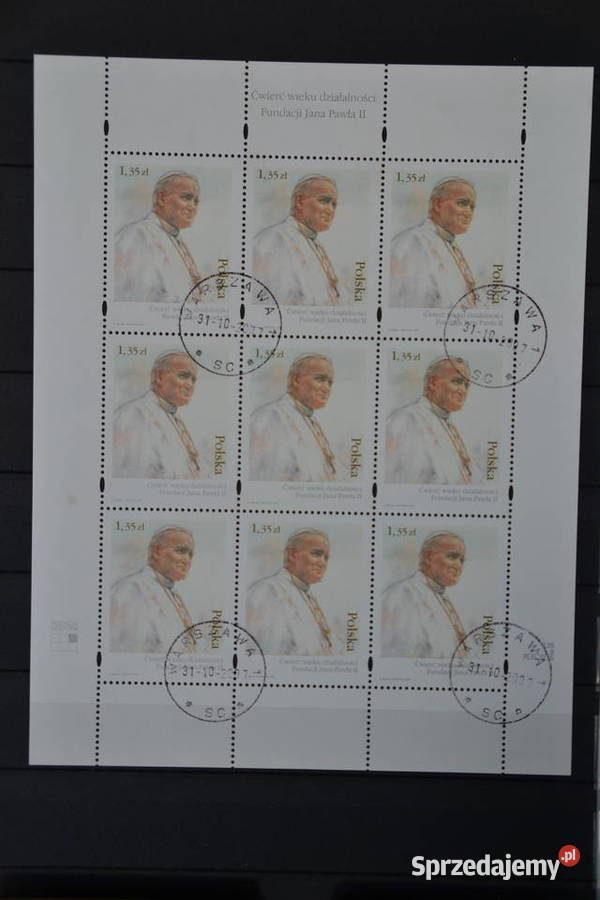 Znaczki Papież Jan Paweł II Polska Fi 4189 Ks Sobótka