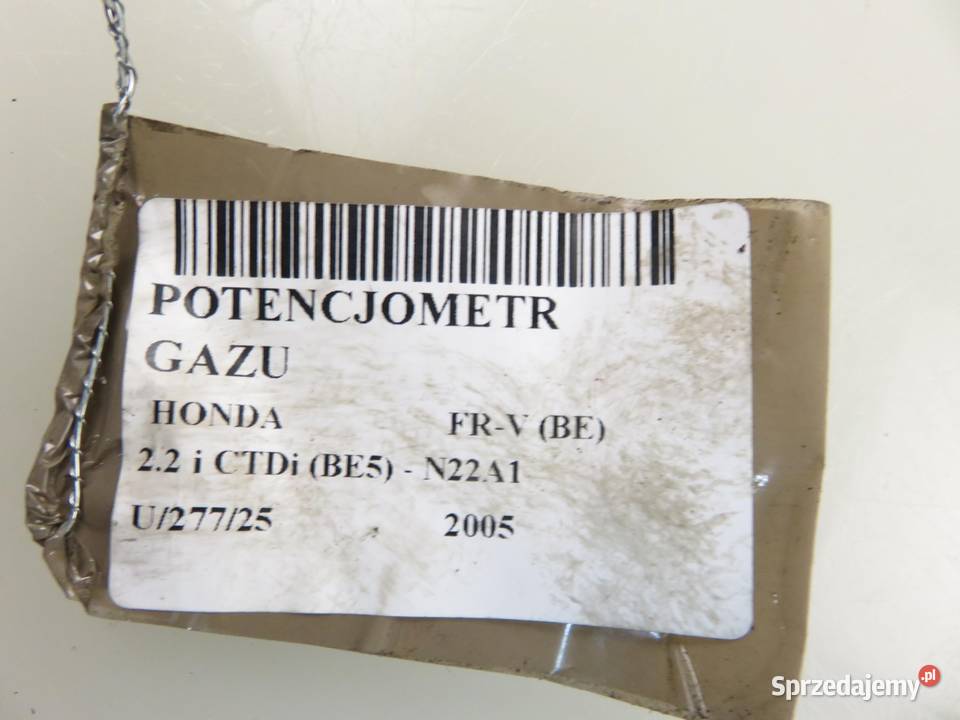 POTENCJOMETR GAZU HONDA FRV 22 i CTDi 6050609