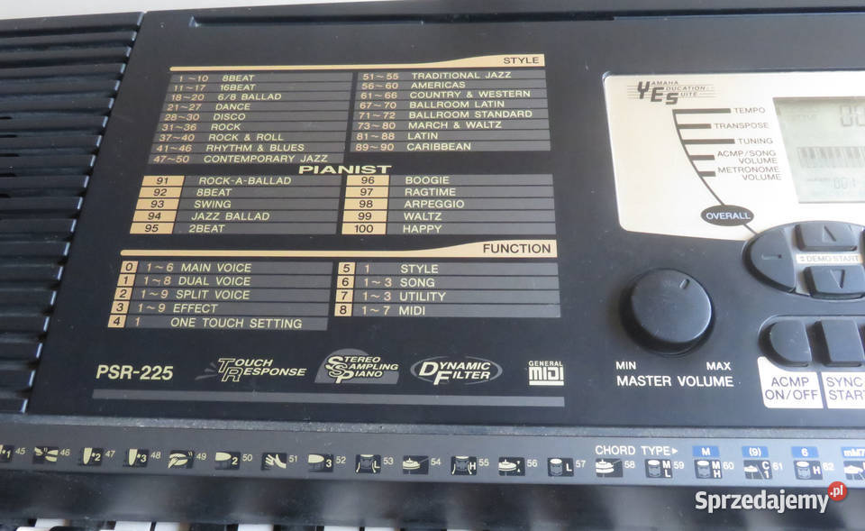 Keyboard YAMAHA PSR 225 klawiatura dynamiczna dolnośląskie Lubin