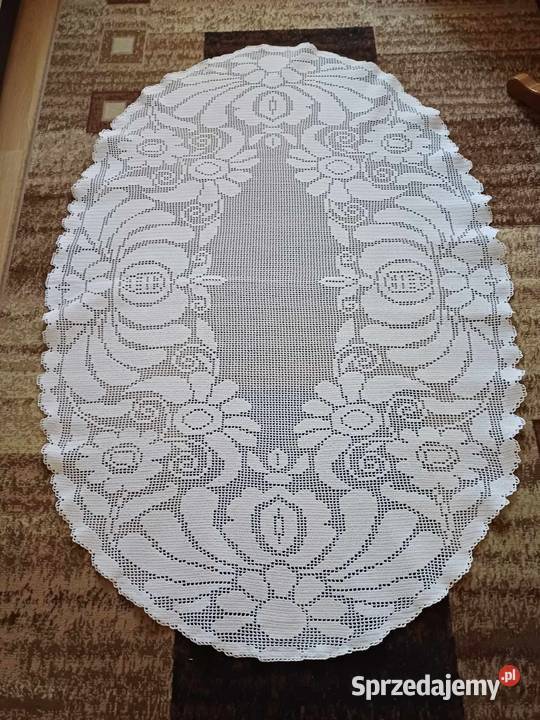 Obrus szydełkowy rękodzieło śląskie Częstochowa