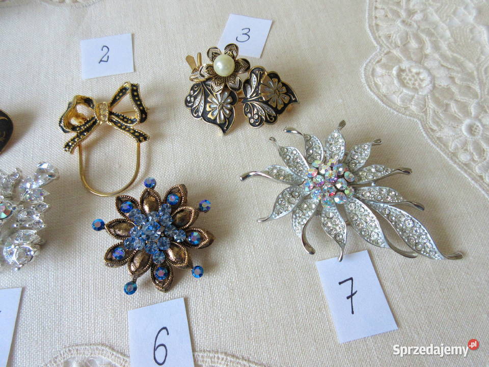 Stara biżuteria broszki lata 80 Biżuteria Straszydle