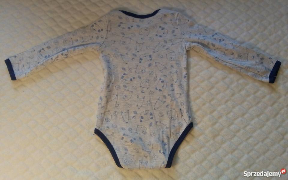 Body długi rękaw misie listki pandy liski 74 śląskie Rogoźnik