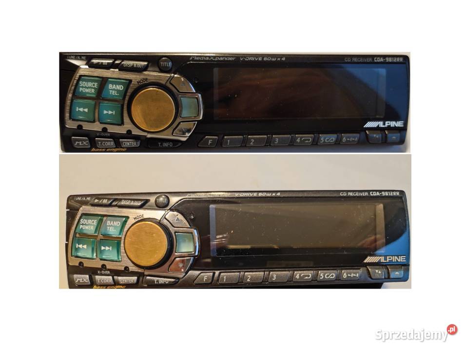 ALPINE CDA9812RR panel czołówka radio Elektronika świętokrzyskie Kielce
