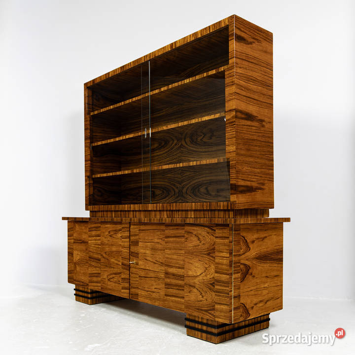 Biblioteka witryna palisander Art Deco S Łojek Łowęcin