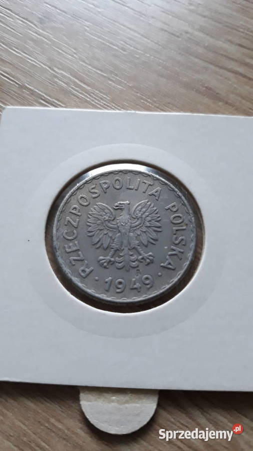 1 złoty 1949 r Aluminium 10 Super stan Numizmatyka Konin