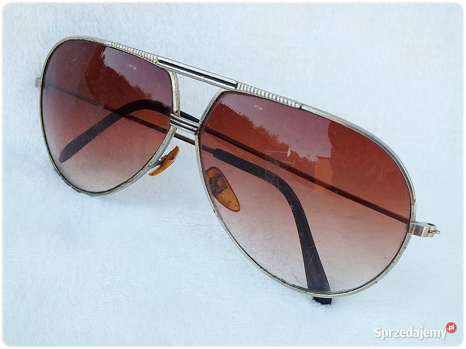 Stare Okulary przeciwsłoneczne Duże Aviator Okulary Żary