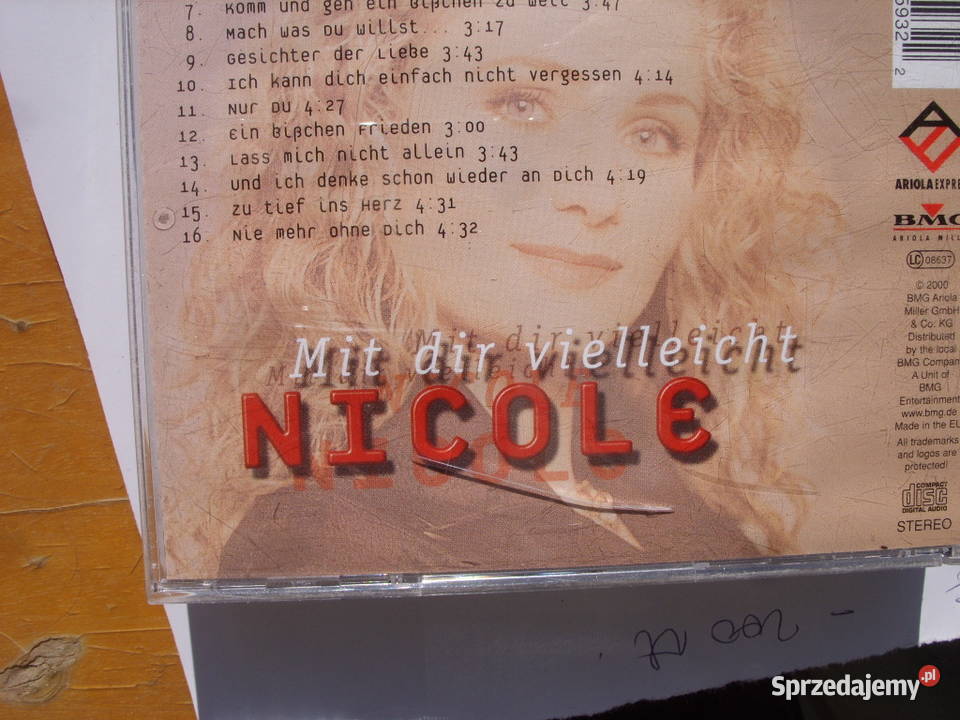 Plyta CD NICOLE MIT DIR VIELLEICHT Wołów