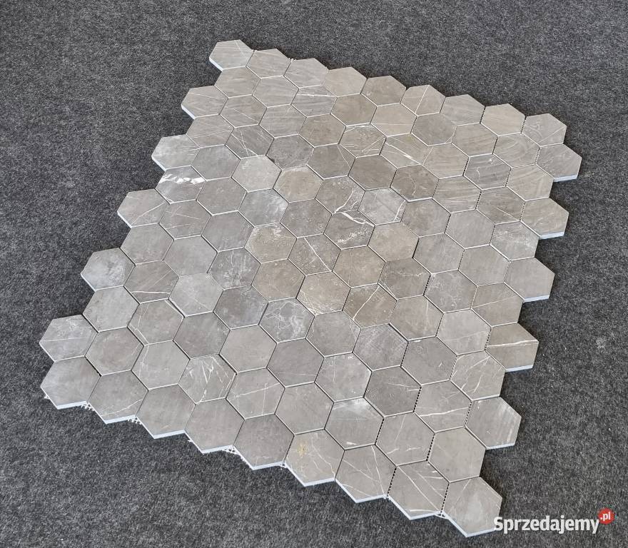 MOZAIKA MARMUROWA PIETRA GRAY HEXAGON MATOWA