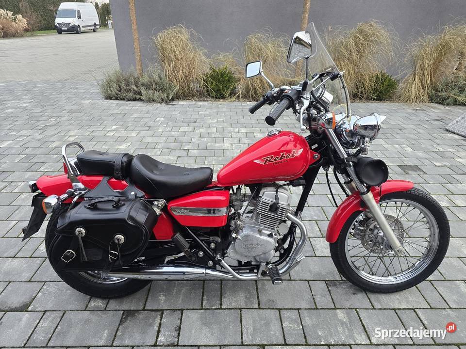 Honda CA125 Rebel Serwisie Na KatB Prezentacja bagażnik Sieradz