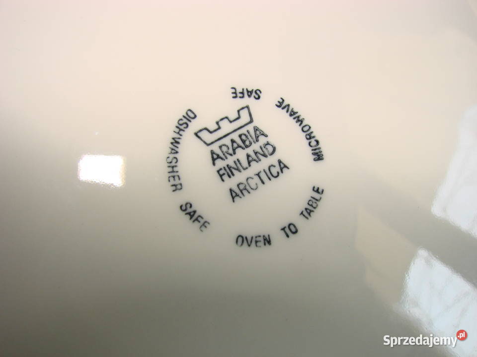 Arabia Finland Arctica talerz Pruszcz Gdański