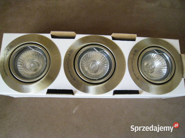 Lampy halogenowe sufitowe 230V 3x50W Philips Częstochowa sprzedam