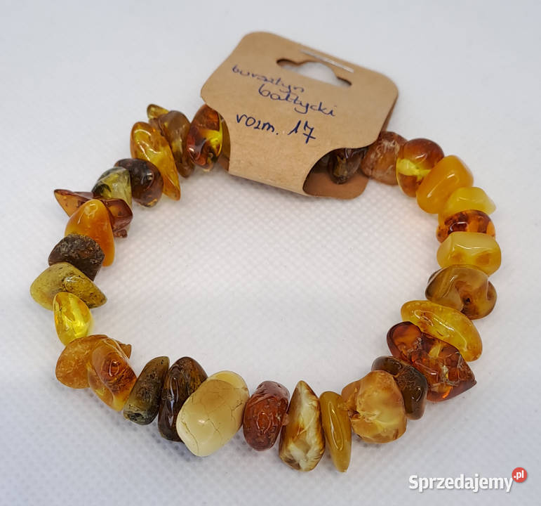 Bransoletka bursztyn bryłki miks Bransoletki mazowieckie Warszawa