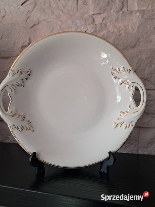 Patera z uchwytami Carl Tielsch Porcelana i szkło Skwierzyna