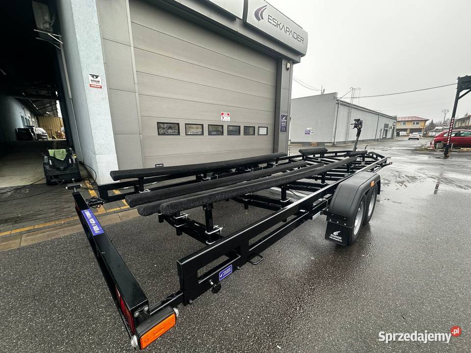 RĘKI Nowa przyczepa podłodziowa DMC 3500 2 osie Płock