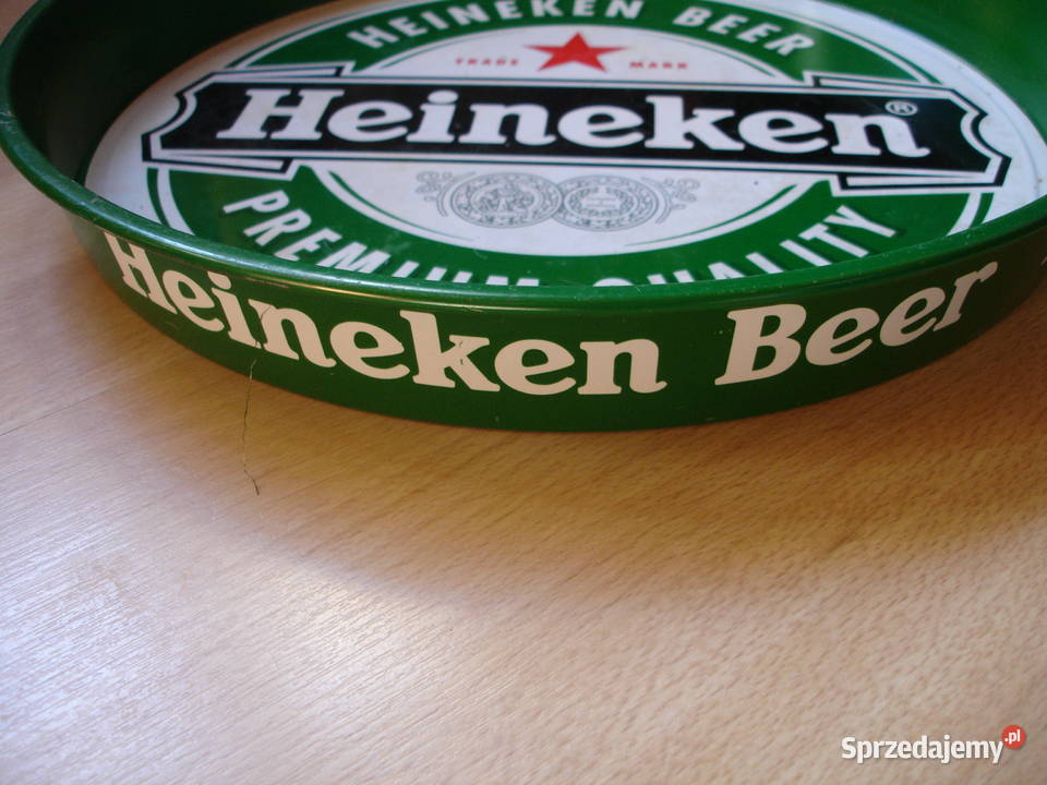 TACA metalowa reklama piwa HEINEKEN Zielona Góra
