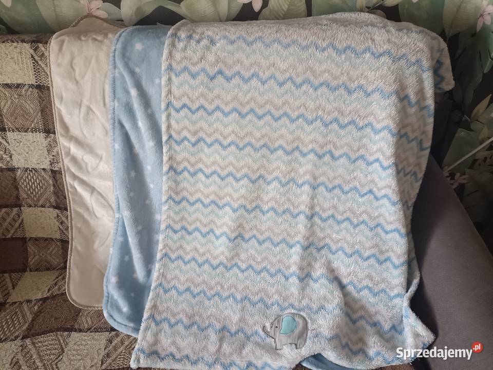 Zestaw 3 kocyków niemowląt Pozostałe pomorskie Kwidzyn