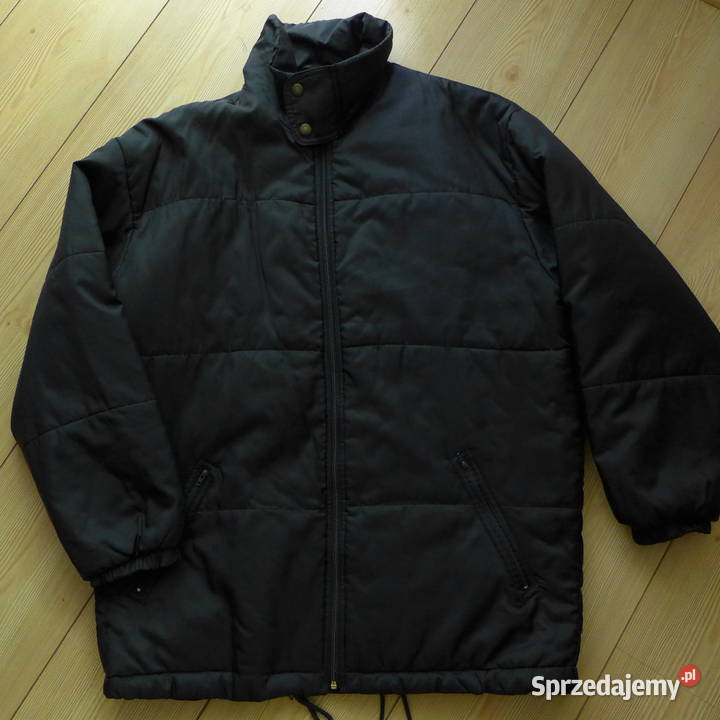 Niemiecka czarna prosta kurtka lekko ocieplana Inny materiał mazowieckie Warszawa