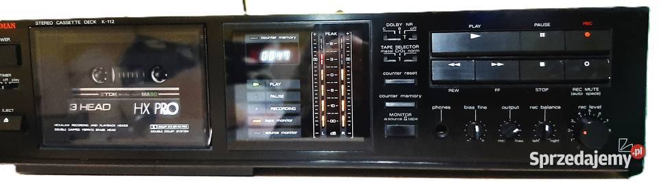 Luxman K 112 trzygłowicowy magnetofon 20Hz 21kHz Gdynia