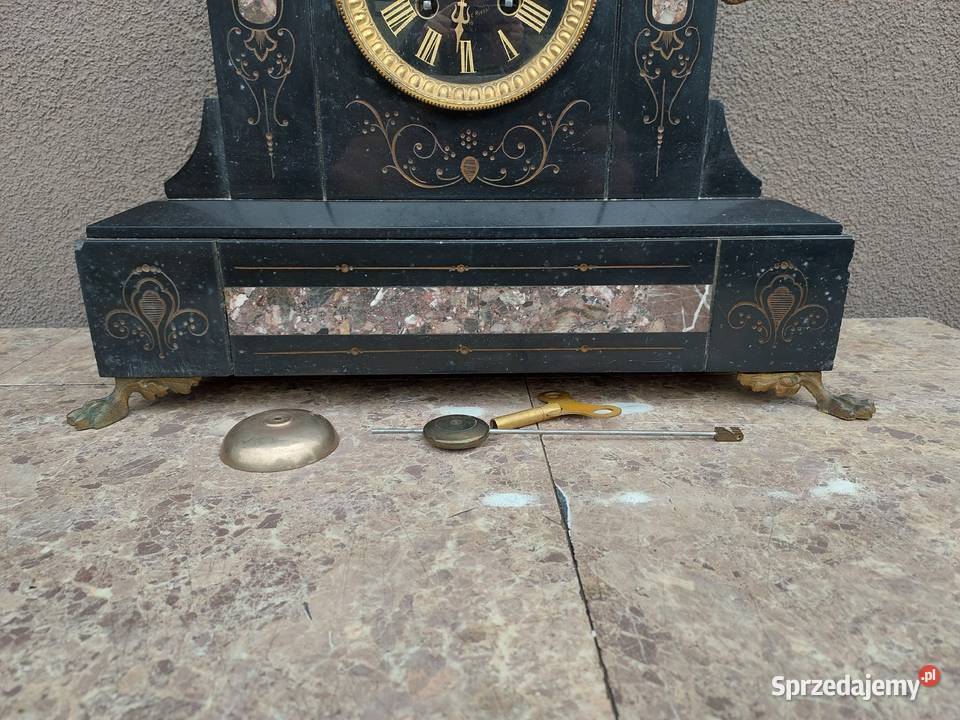 Stary zegar kominkowy francuski V Reclus antyk Tczew