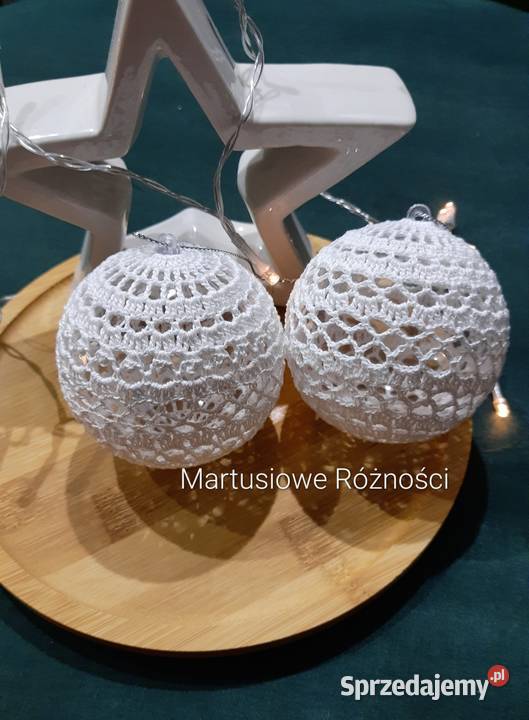 Bombki szydełkowe 8 zestaw 4 sztuki sprzedam