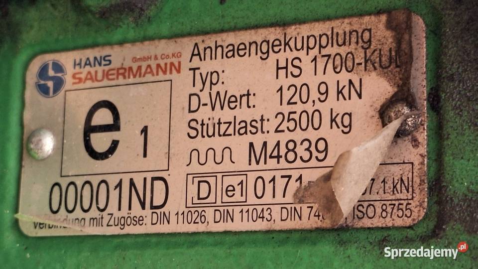 Zaczep automatyczny do ciągników rolniczych 390 Maszewo