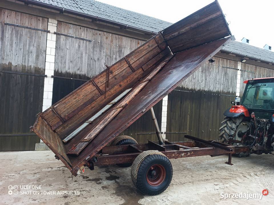 Przyczepa wywrotka 6t na 3 strony z hamulcem