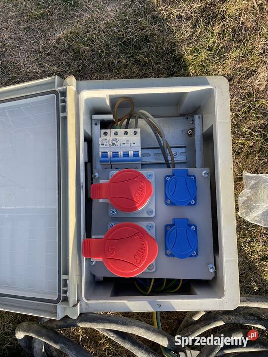 Skrzynka Rozdzielnica Budowlana 8m kabel śląskie Góra Siewierska